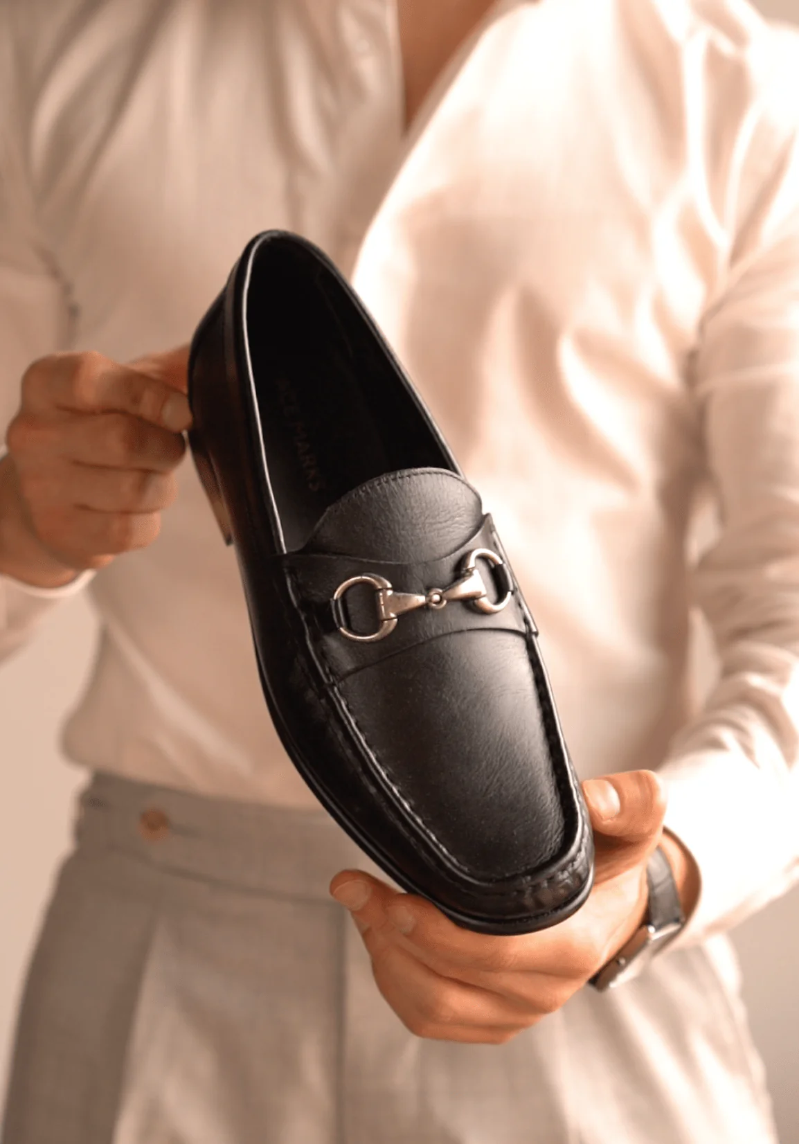 Berto Moccasin In Black Leather - Image 5