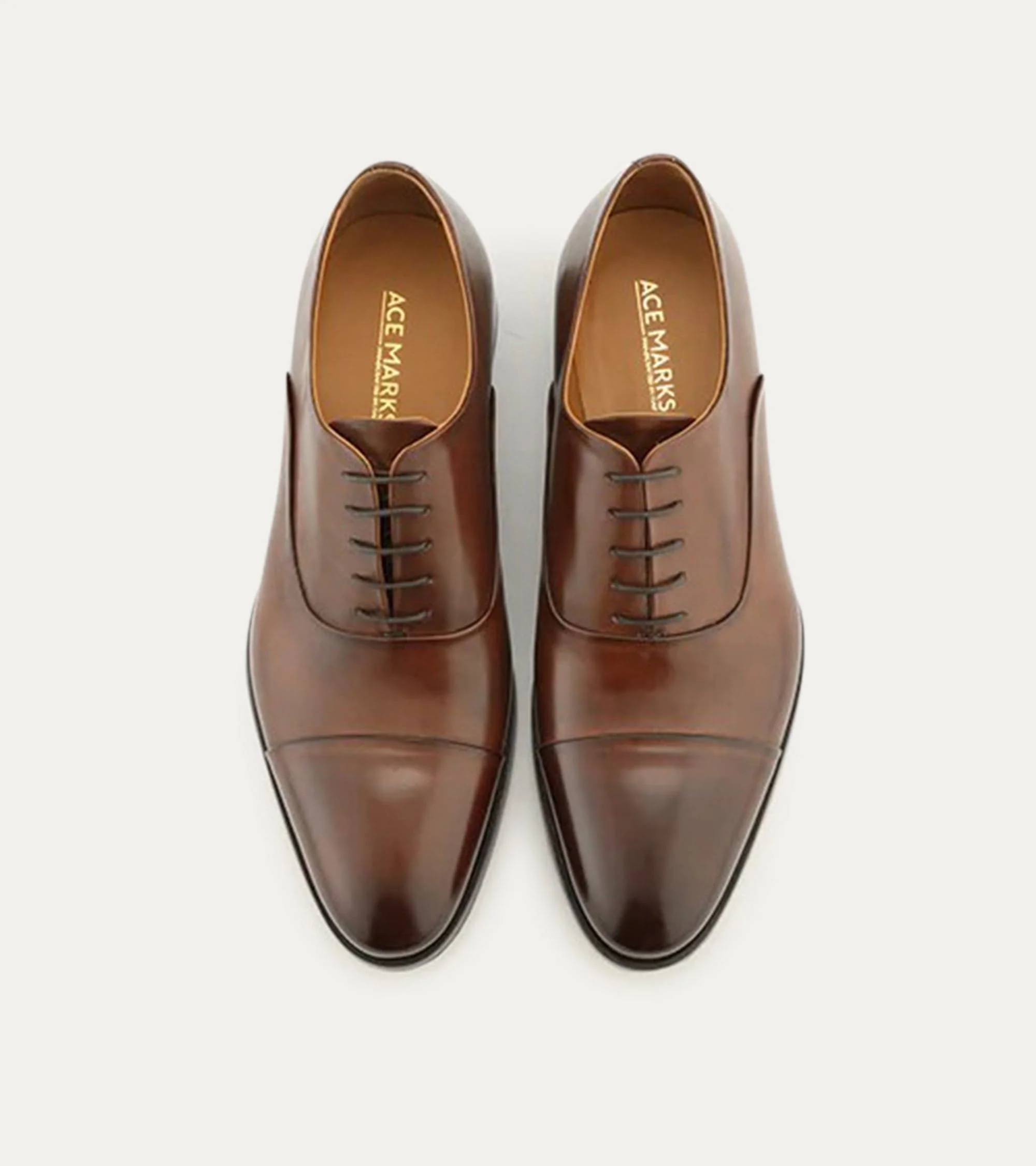 Cap Toe Oxford Brown Antique Leather - Image 5