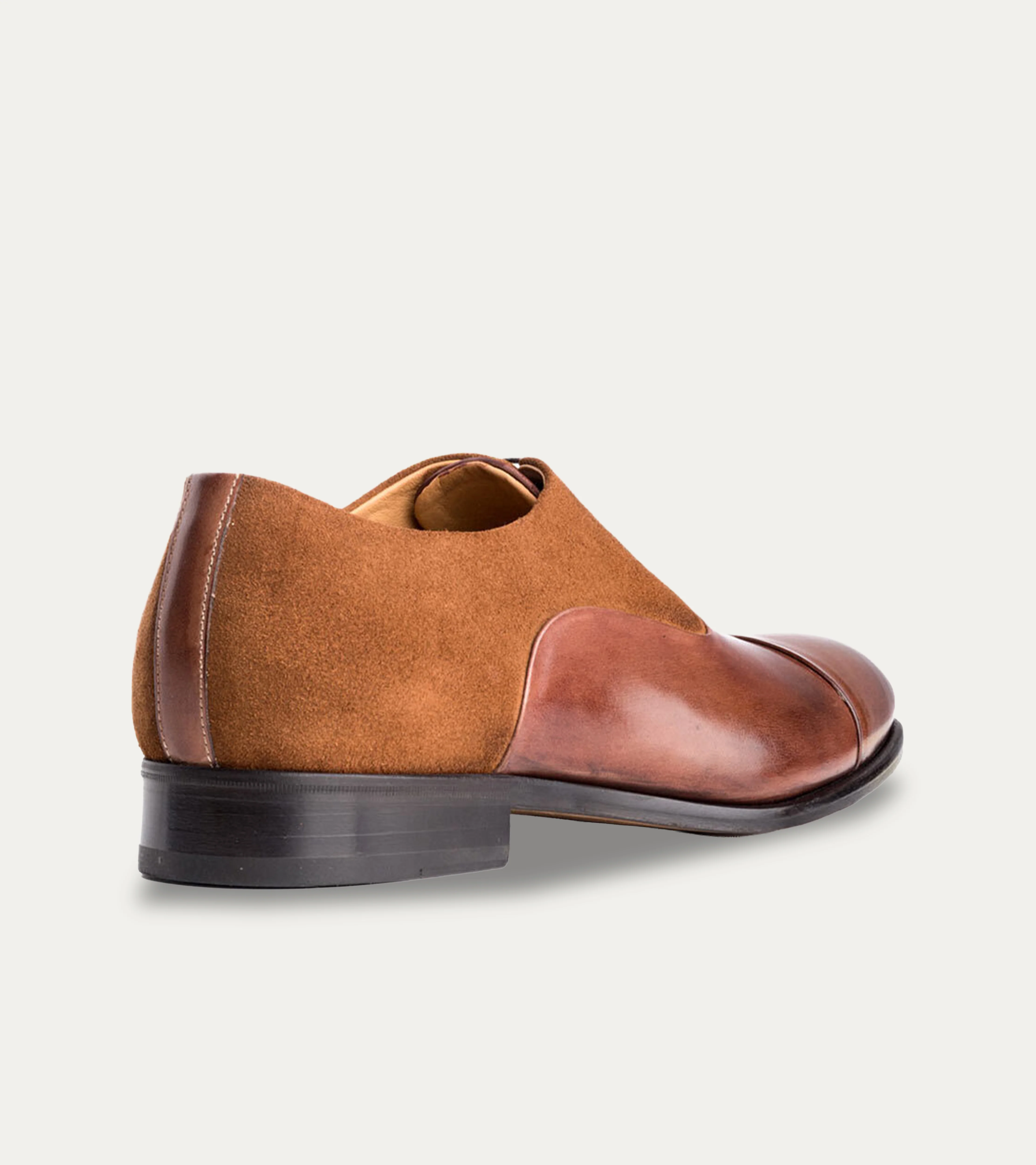 Cap Toe Oxford Rum Antique & Rum Suede - Image 3