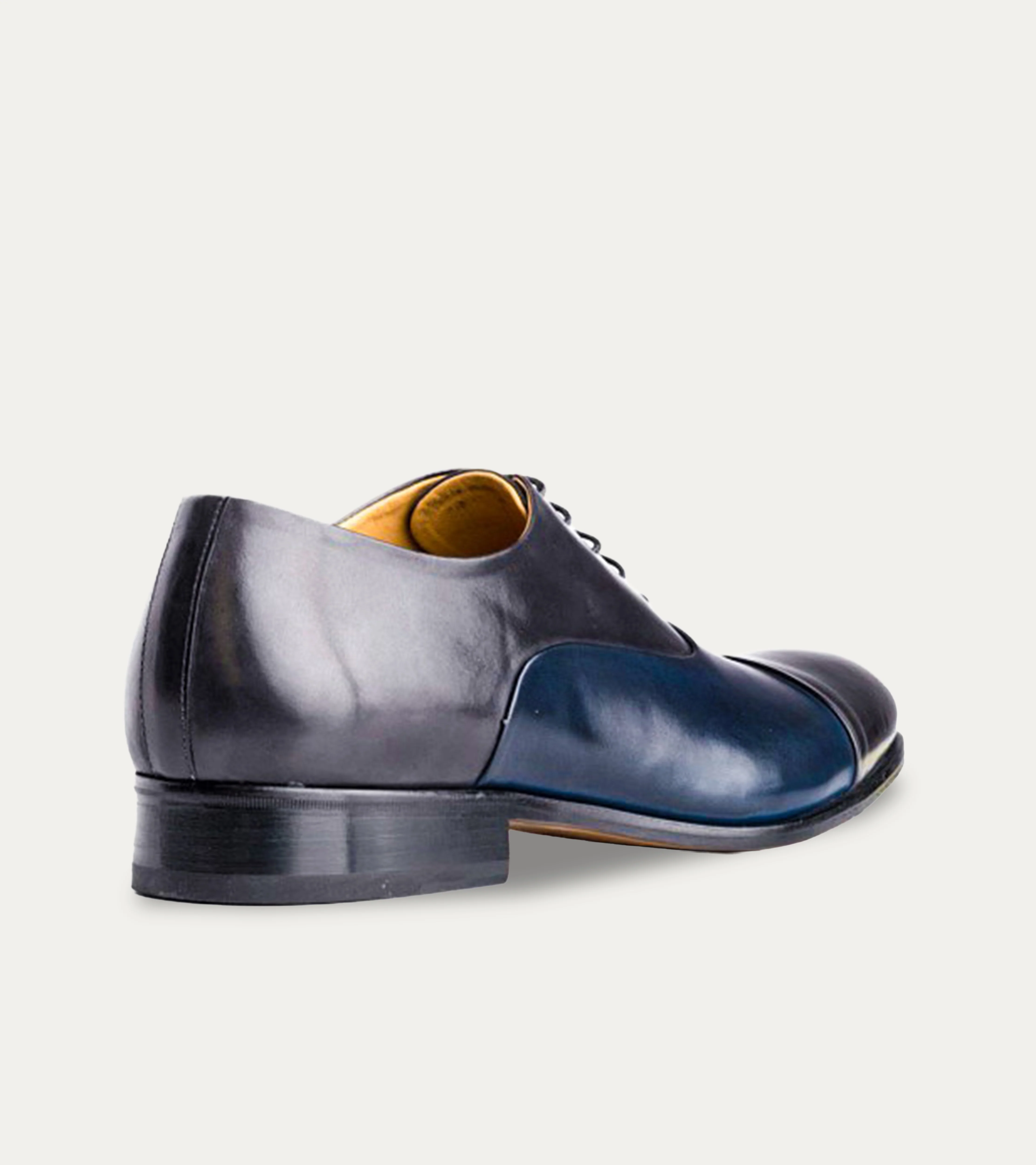 Cap Toe Oxford Grey & Dark Blue Antique - Image 3
