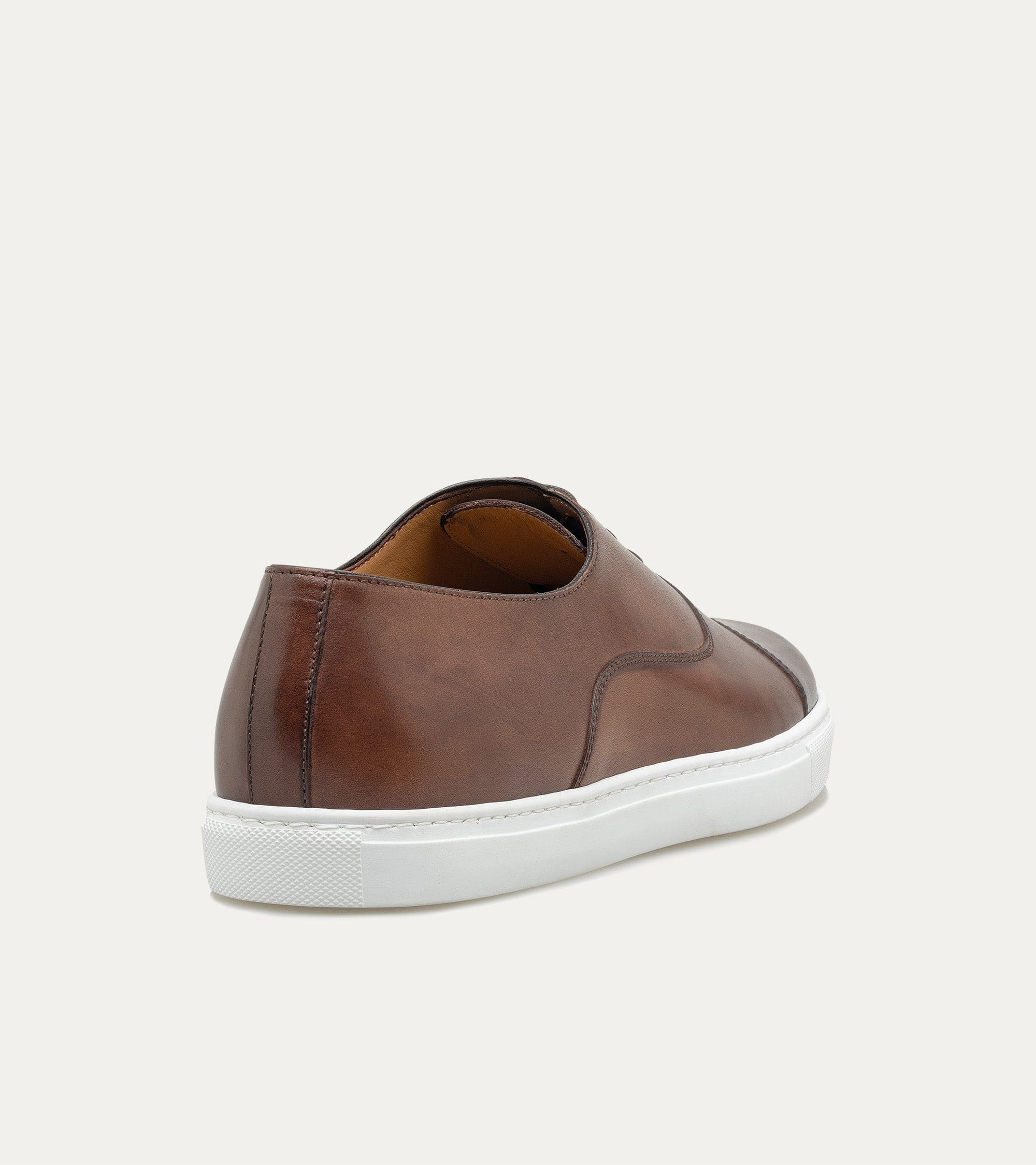 Cap Toe Oxford Sneaker In Brown Antique - Image 6
