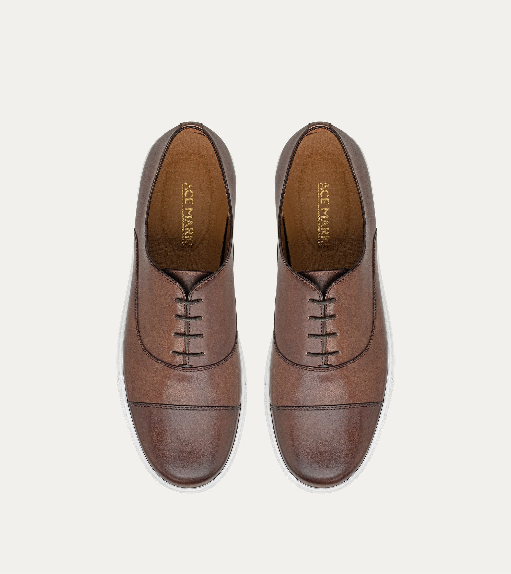 Cap Toe Oxford Sneaker In Brown Antique - Image 7