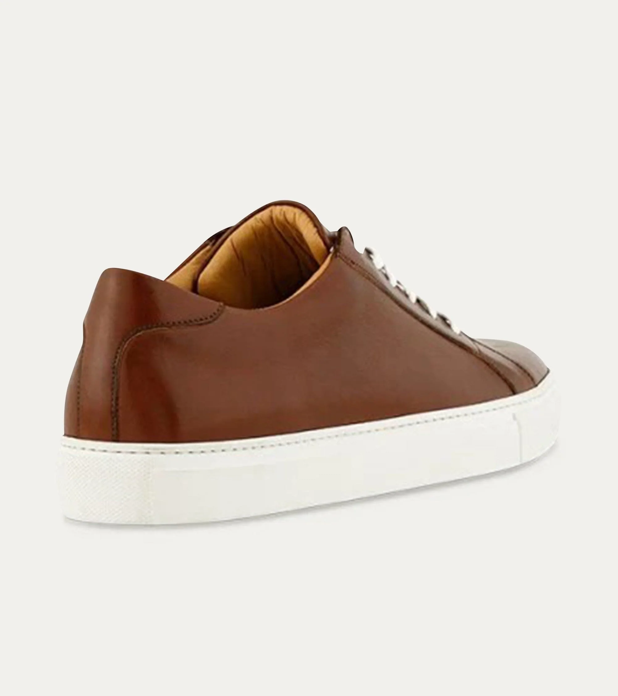 Dress Sneakers In Brown With White Outsole - Image 3