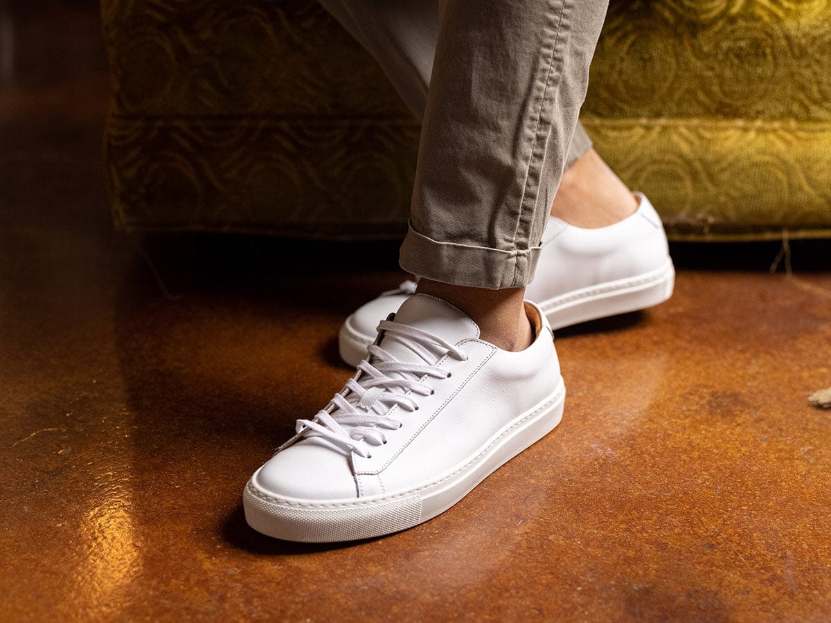 Dress Sneakers In White - Image 5