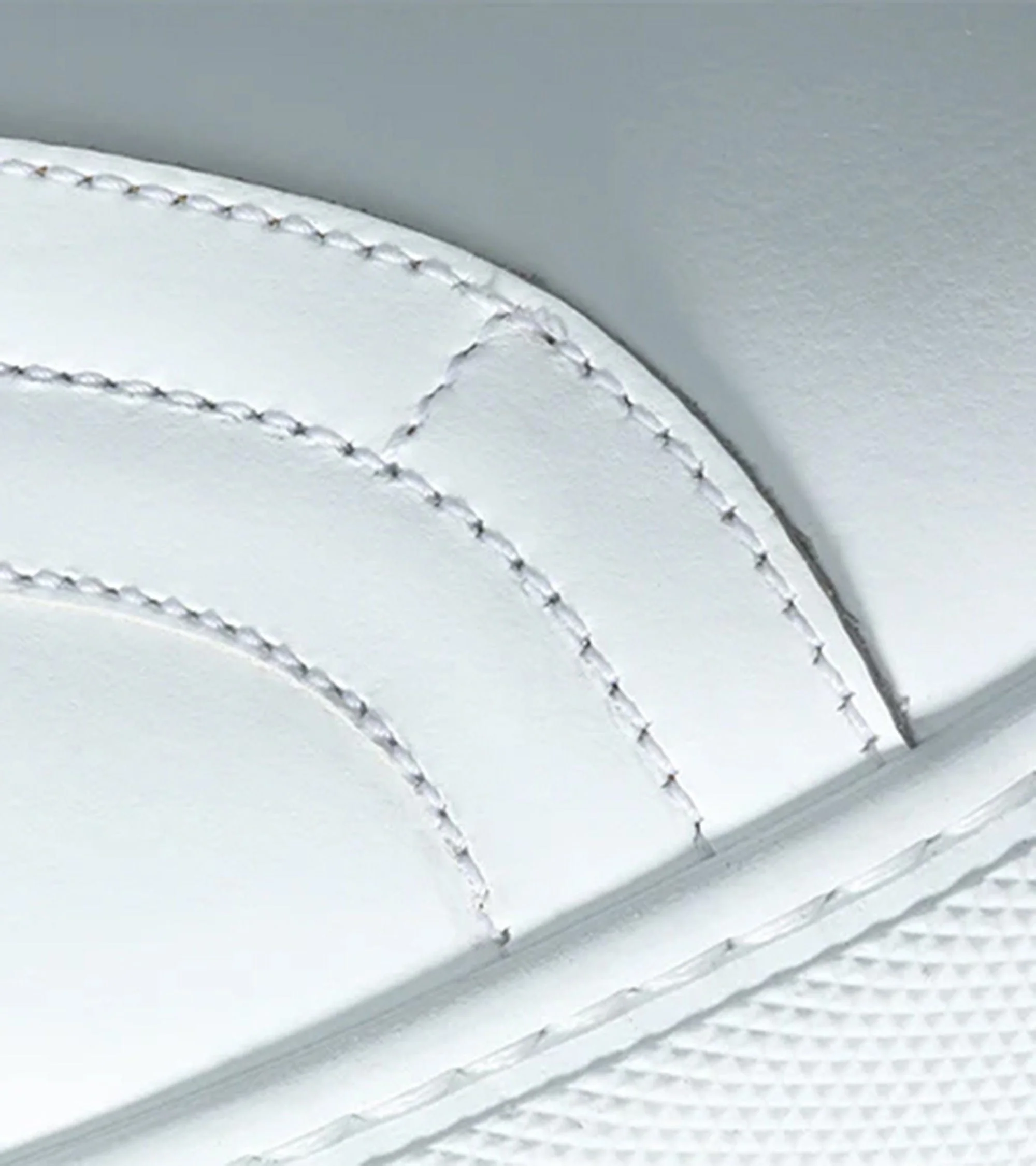 Elastic Slip On Sneaker In White Leather - Image 8