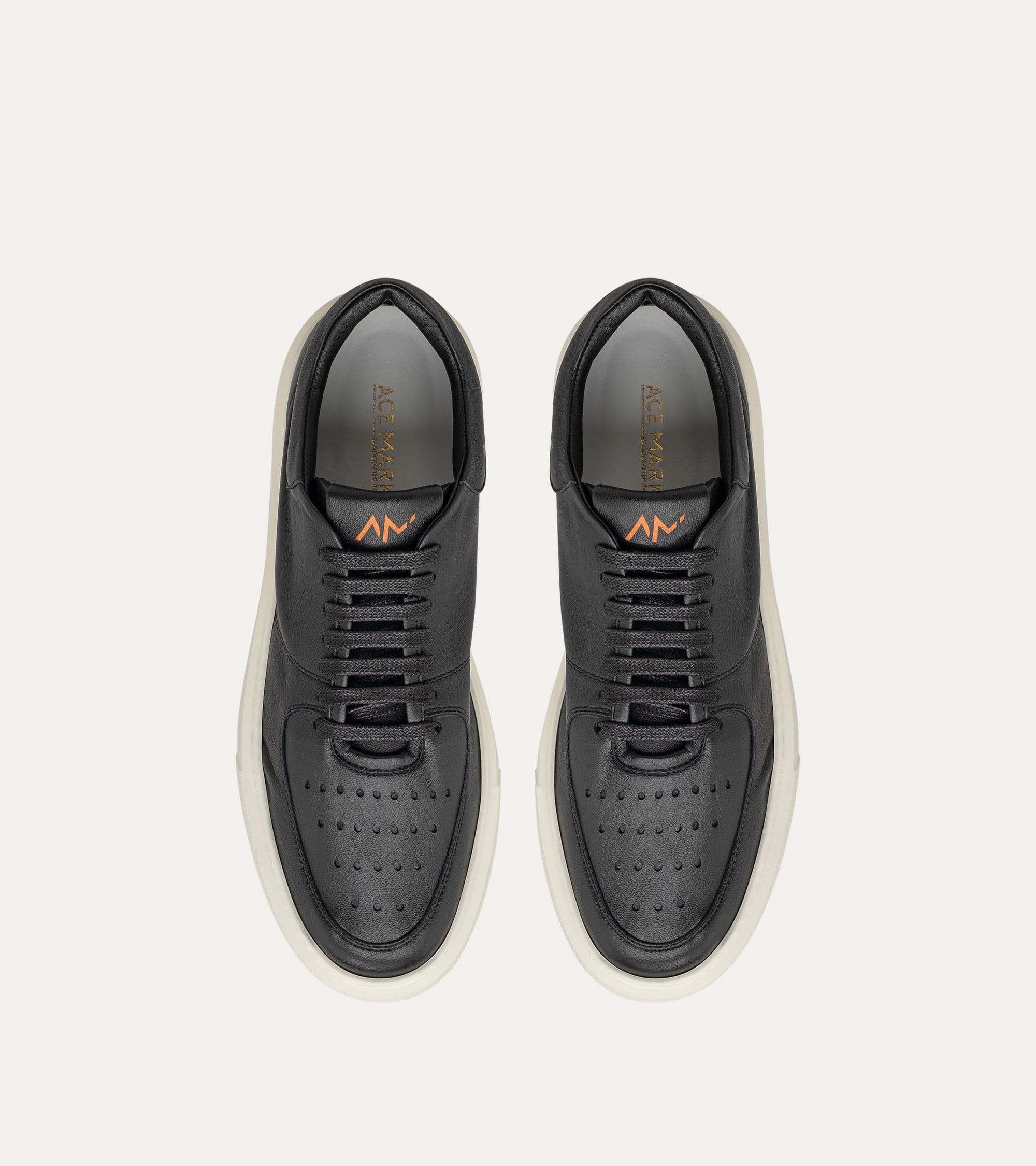 Lightweight Travel Sneaker in Black Leather - Image 4