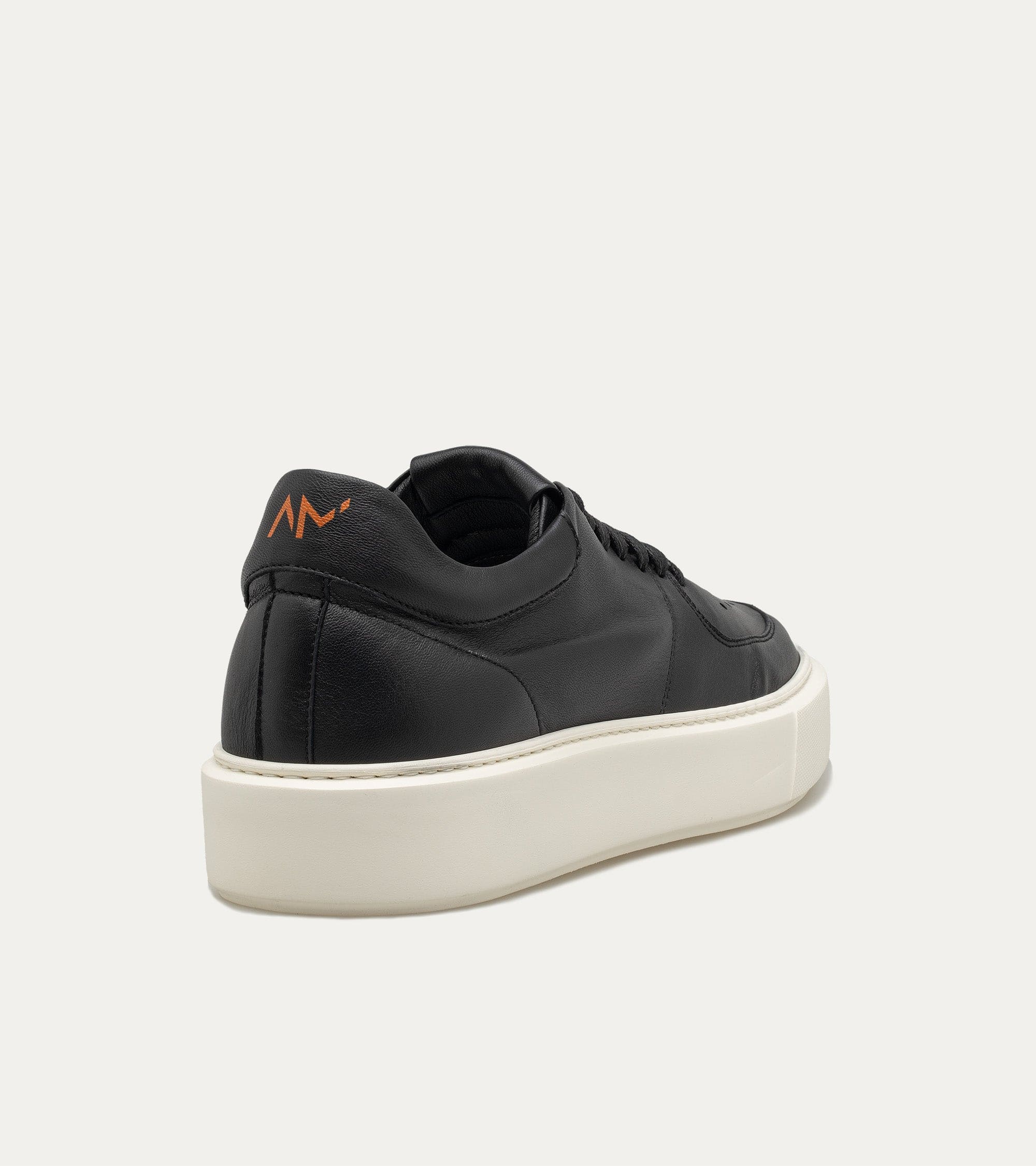 Lightweight Travel Sneaker in Black Leather - Image 5