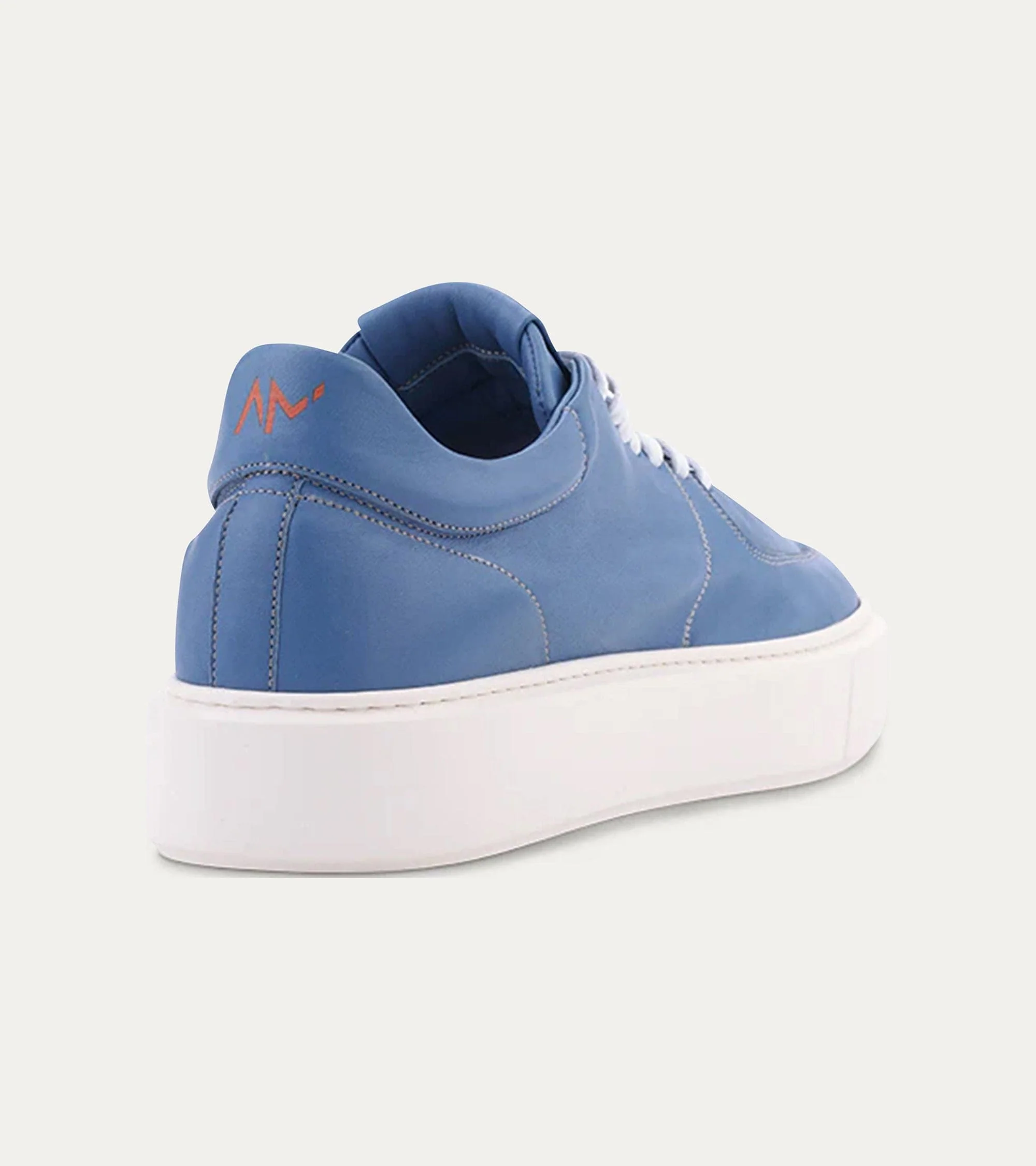Lightweight Travel Sneaker in Blue Leather - Image 3