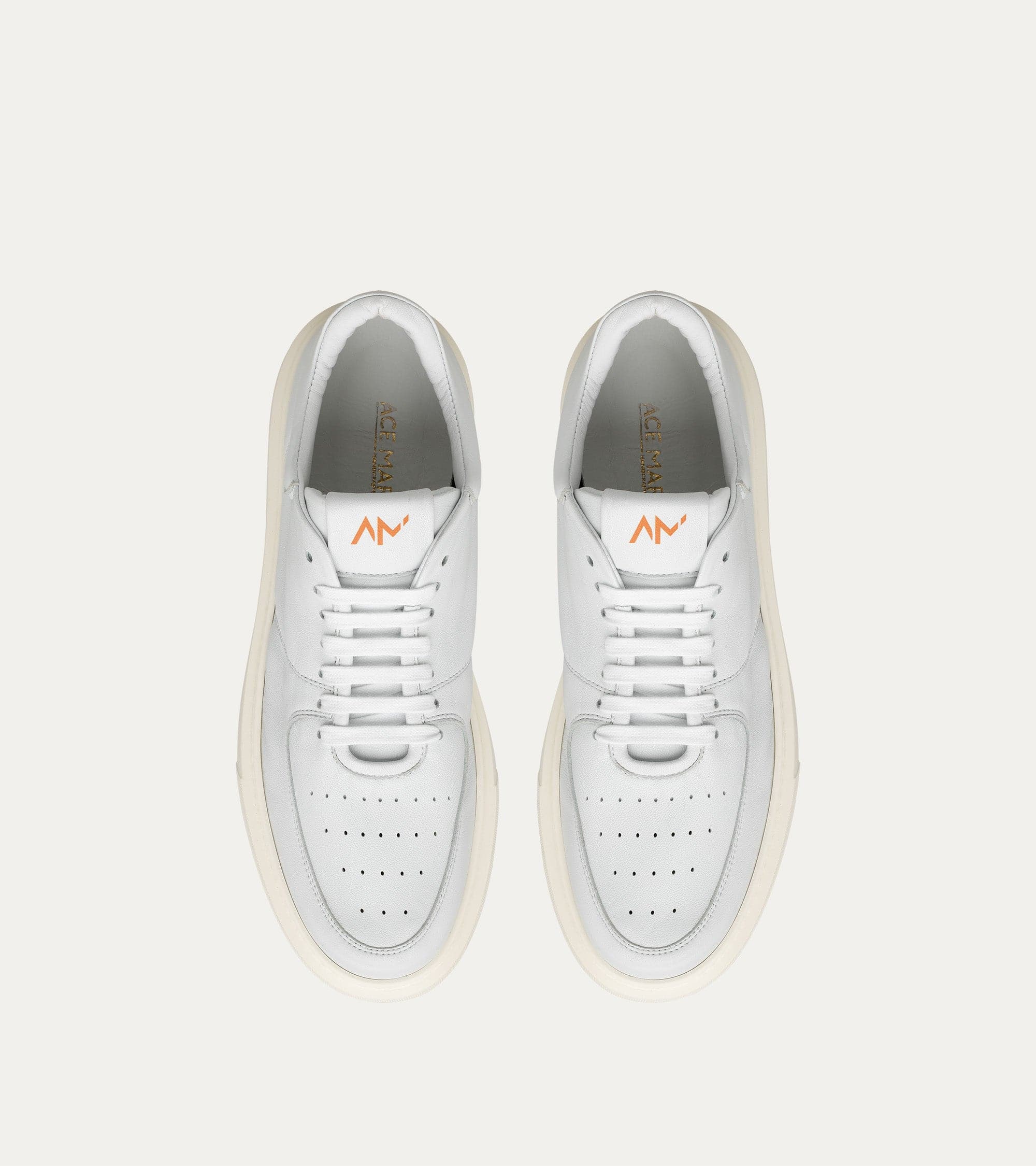 Lightweight Travel Sneaker in Ice White Leather - Image 5