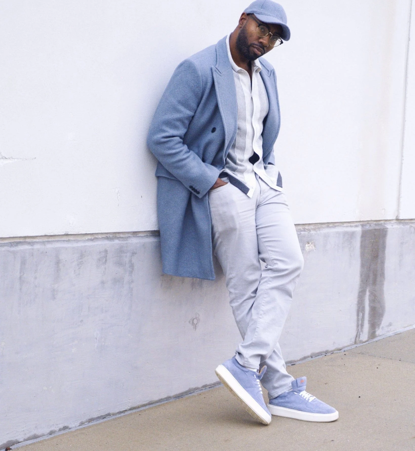Lightweight Travel Sneaker in Light Blue Suede - Image 5