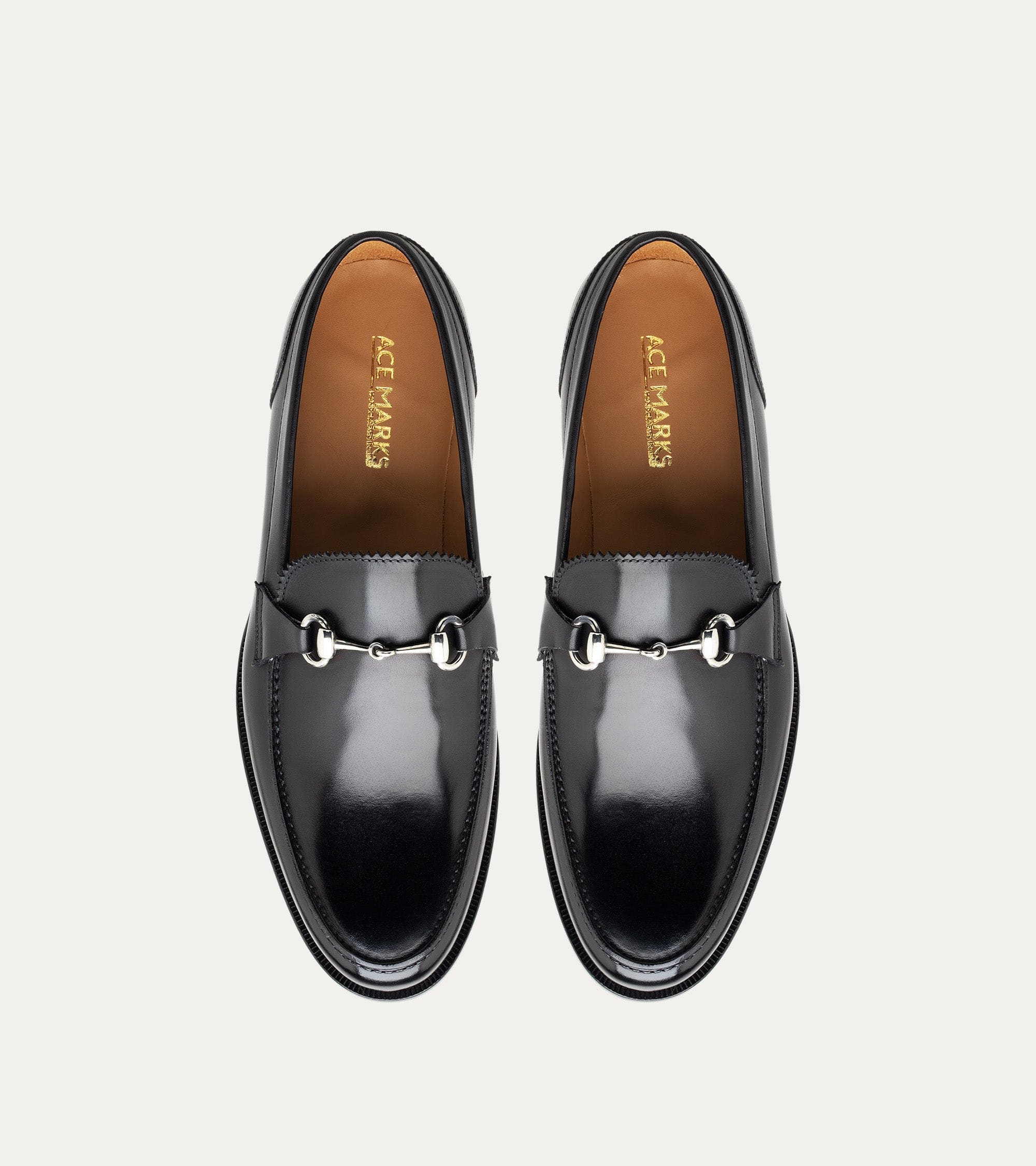 Simon w/Bit Loafer in Black Leather - Image 4