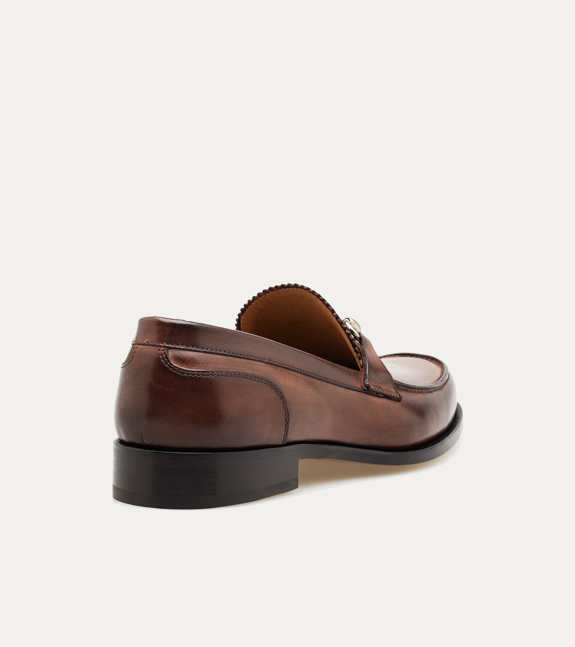 Simon w/Bit Loafer in Brown Leather - Image 3