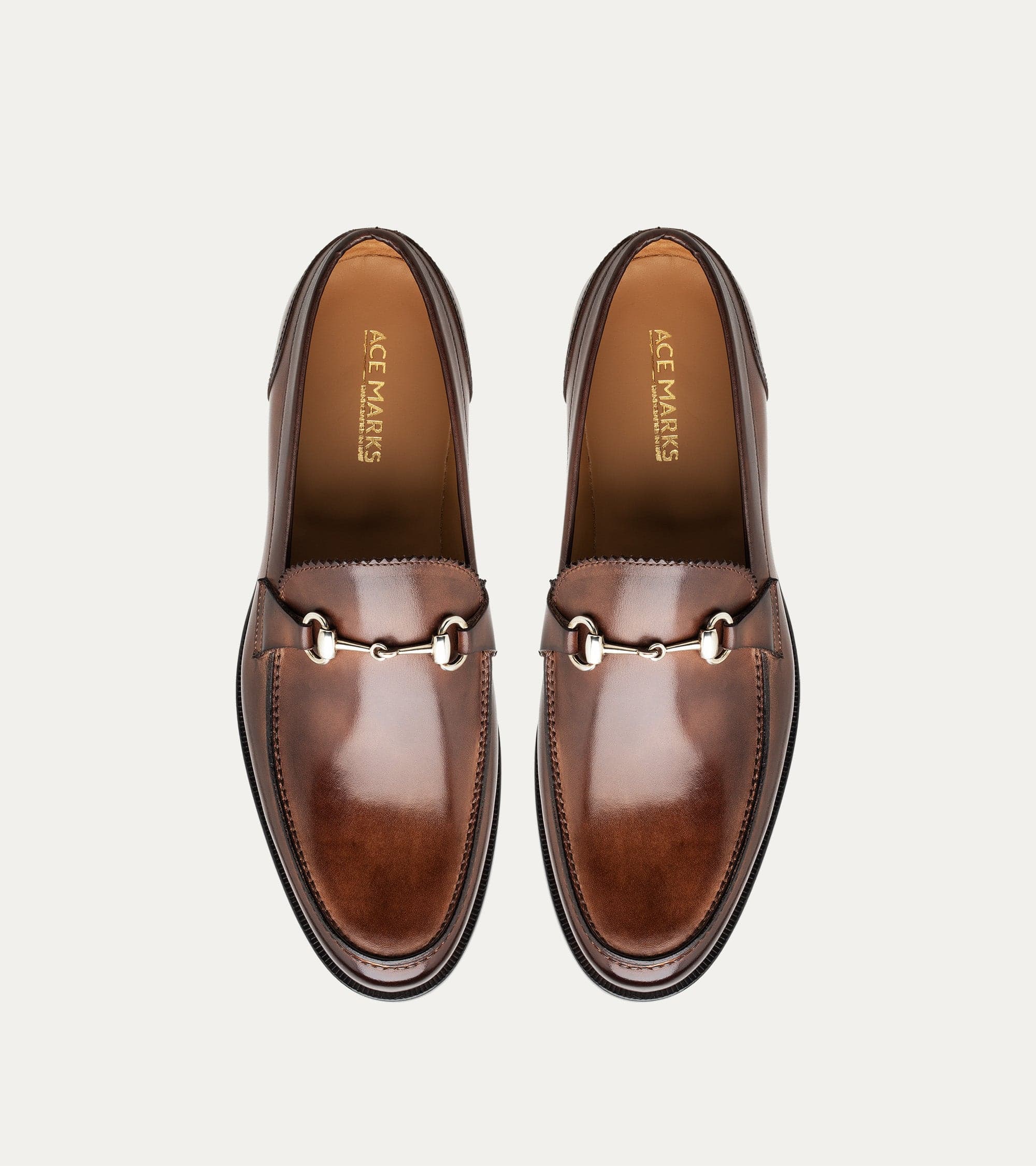 Simon w/Bit Loafer in Brown Leather - Image 4